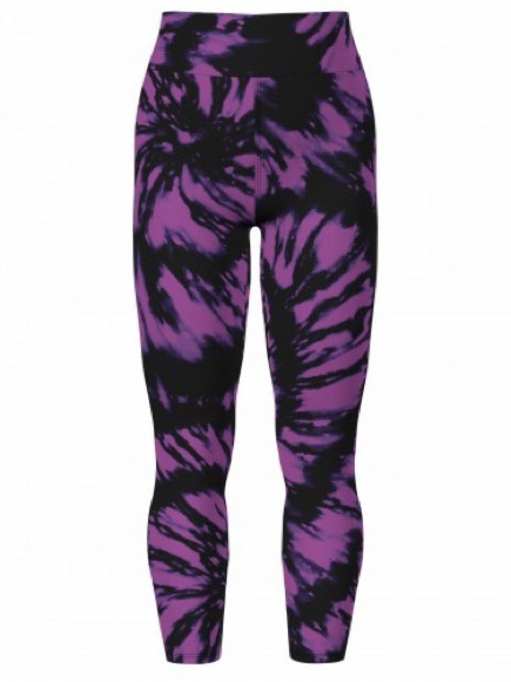 Purple and Black Tie-Dye Leggings